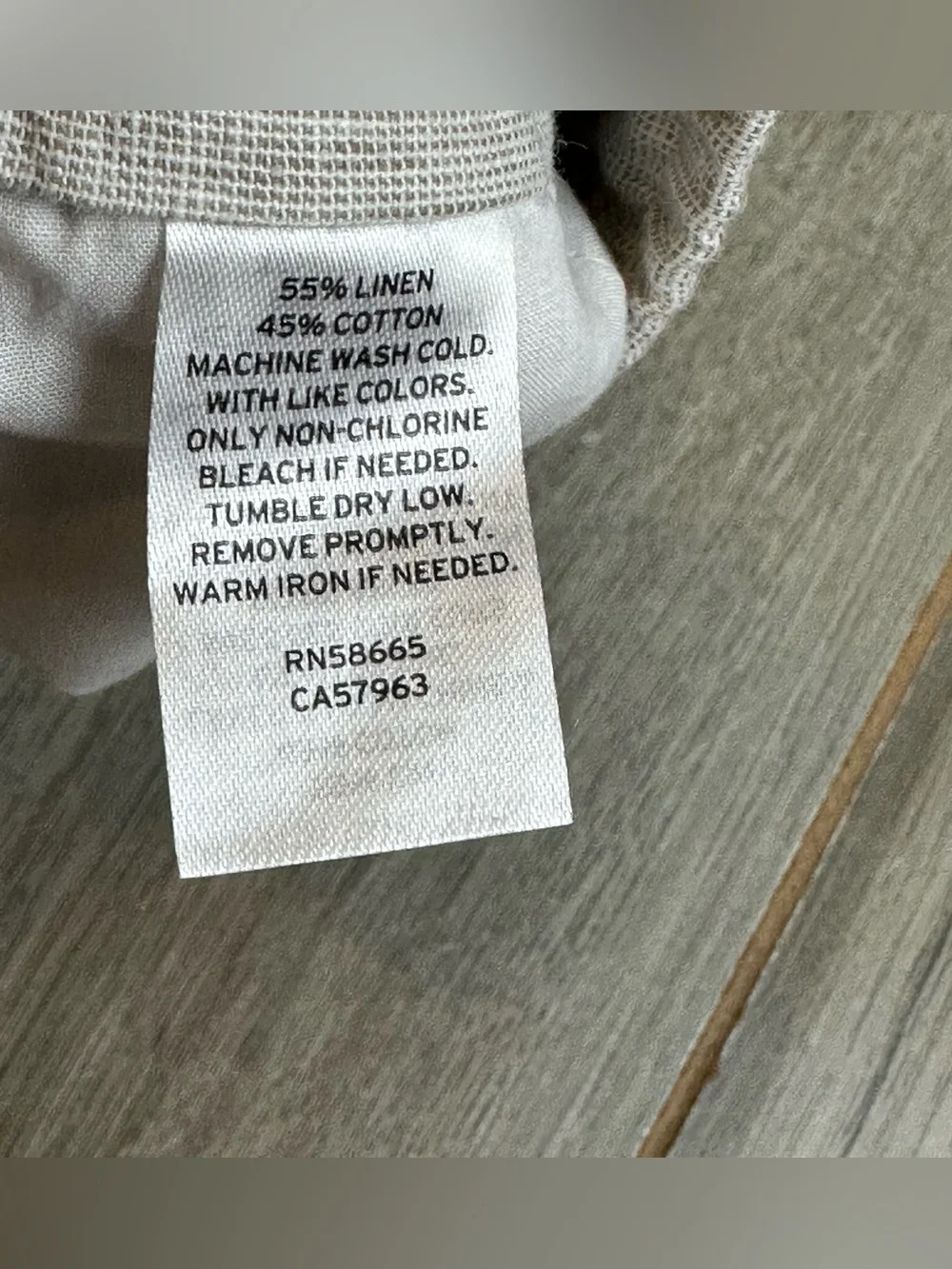 14th & Union Pants Mens 2XL Linen Blend Elastic Waist Nordstrom Beige NEW